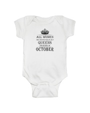 Queen are born in October Onesie tile