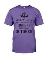 Queen are born in October Premium Fit Mens Tee tile