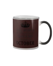 Queen are born in October Color Changing Mug tile