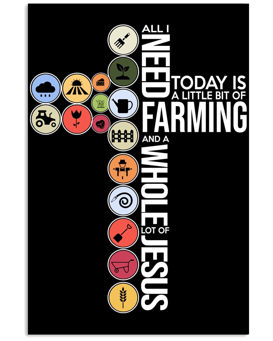 Today Is Farming 11x17 Poster