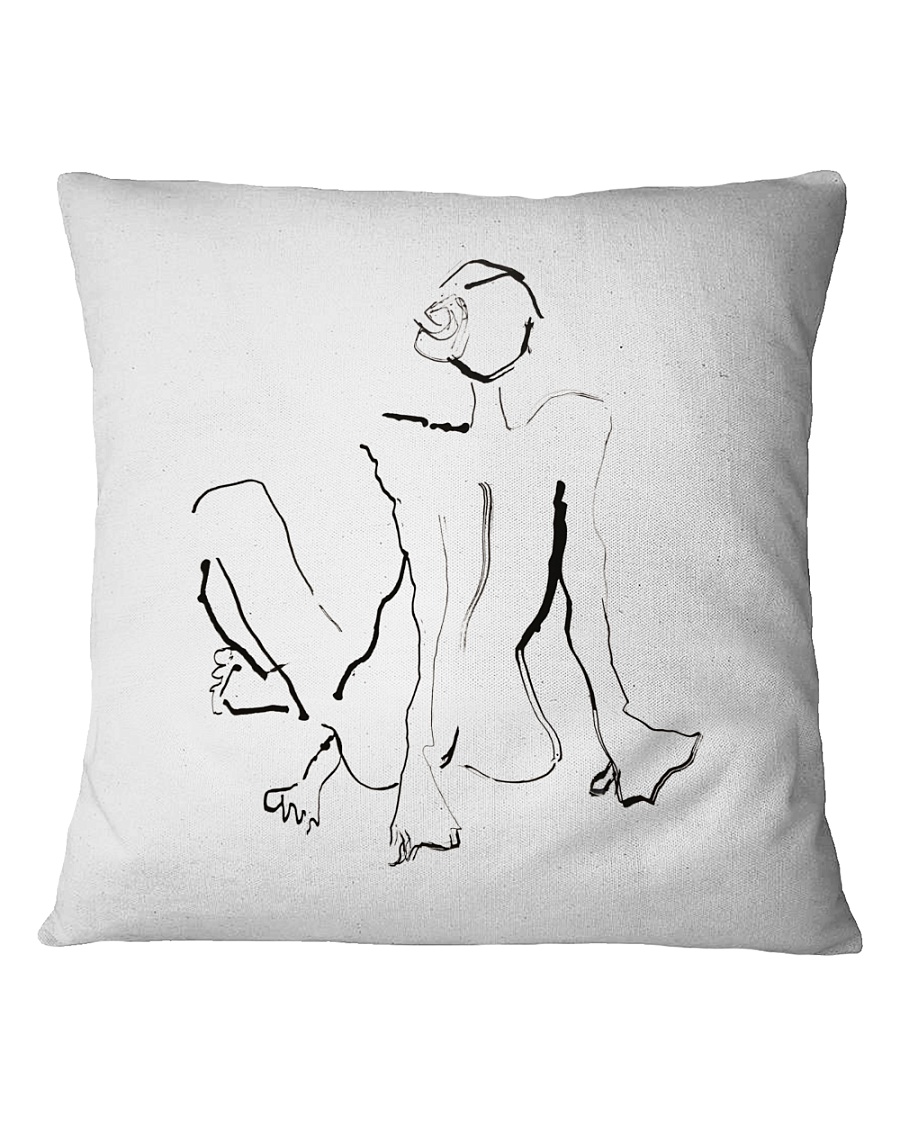 My Naked Rose Square Pillowcase