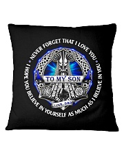 Viking To My Son T-shirt Square Pillowcase thumbnail