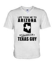TEXAS GUY LIFE TOOK TO ARIZONA V-Neck T-Shirt tile