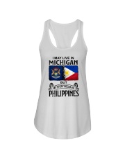 LIVE IN MICHIGAN BEGAN IN PHILIPPINES Ladies Flowy Tank thumbnail