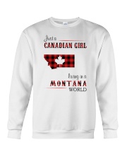 CANADIAN GIRL LIVING IN MONTANA WORLD Crewneck Sweatshirt thumbnail