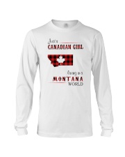 CANADIAN GIRL LIVING IN MONTANA WORLD Long Sleeve Tee thumbnail