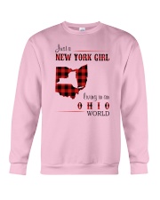 NEW YORK GIRL LIVING IN OHIO WORLD Crewneck Sweatshirt thumbnail