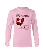 NEW YORK GIRL LIVING IN OHIO WORLD Long Sleeve Tee thumbnail