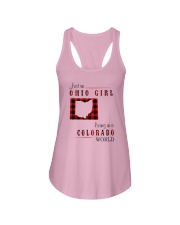 OHIO GIRL LIVING IN COLORADO WORLD Ladies Flowy Tank thumbnail