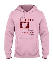 OHIO GIRL LIVING IN COLORADO WORLD Hooded Sweatshirt thumbnail