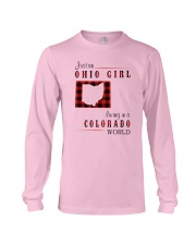 OHIO GIRL LIVING IN COLORADO WORLD Long Sleeve Tee thumbnail