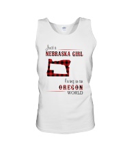 NEBRASKA GIRL LIVING IN ORGEON WORLD Unisex Tank thumbnail