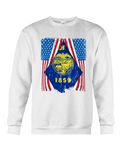 Oregon Flag In America Crewneck Sweatshirt tile