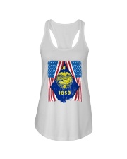Oregon Flag In America Ladies Flowy Tank tile