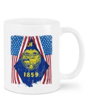 Oregon Flag In America Mug front