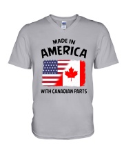 AMERICA WITH CANADIAN PARTS V-Neck T-Shirt thumbnail