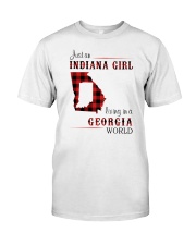INDIANAN GIRL LIVING IN GEORGIA WORLD Classic T-Shirt front