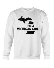 Michigan Girl Map Crewneck Sweatshirt tile