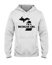 Michigan Girl Map Hooded Sweatshirt tile