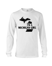 Michigan Girl Map Long Sleeve Tee tile