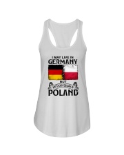 LIVE IN GERMANY BEGAN IN POLAND Ladies Flowy Tank thumbnail