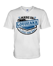 Made In Louisiana A Long Time Ago V-Neck T-Shirt tile