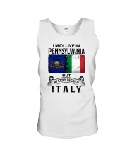 LIVE IN PENNSYLVANIA BEGAN IN ITALY Unisex Tank tile