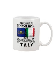 LIVE IN PENNSYLVANIA BEGAN IN ITALY Mug tile