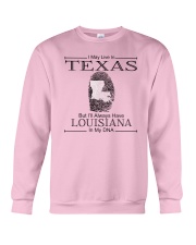 TEXAS BUT LOUISIANA IN MY DNA Crewneck Sweatshirt thumbnail