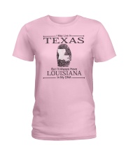TEXAS BUT LOUISIANA IN MY DNA Ladies T-Shirt front