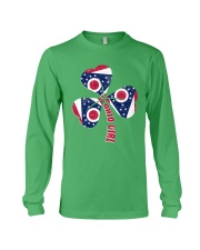 Ohio Flag Clover Leaf Long Sleeve Tee tile