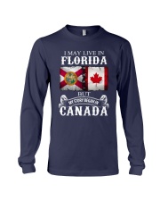 LIVE IN FLORIDA BUT MY STORY BEGAN IN CANADA Long Sleeve Tee tile