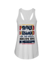 Proud Husband Of Awesome Wife In Mississippi Ladies Flowy Tank tile