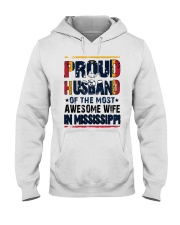 Proud Husband Of Awesome Wife In Mississippi Hooded Sweatshirt tile