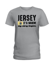 JERSEY IT'S WHERE MY STORY BEGINS Ladies T-Shirt thumbnail