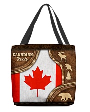 Canadian Roots Symbols All-over Tote front