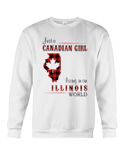 CANADIAN GIRL LIVING IN ILLINOIS WORLD Crewneck Sweatshirt tile
