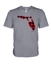 WISCONSIN IN FLORIDA WORLD V-Neck T-Shirt thumbnail