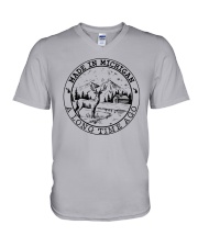 MADE IN MICHIGAN A LONG TIME AGO V-Neck T-Shirt thumbnail