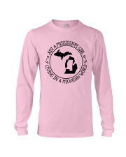 MISSISSIPPI GIRL LIVING IN MICHIGAN WORLD Long Sleeve Tee thumbnail