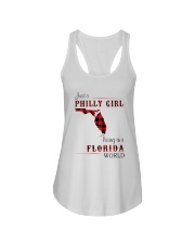 PHILLY GIRL LIVING IN FLORIDA WORLD Ladies Flowy Tank thumbnail
