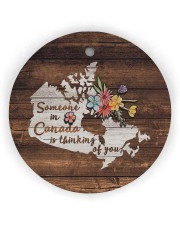 Someone In Canada Is Thinking Of You Circle Ornament (Wood tile
