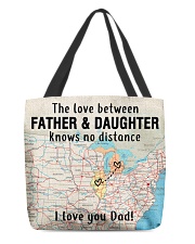 MICHIGAN ILLINOIS FATHER DAUGHTER I LOVE DAD All-Over Tote tile