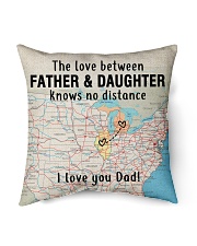 MICHIGAN ILLINOIS FATHER DAUGHTER I LOVE DAD Indoor Pillow - 16” x 16” back