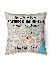 MICHIGAN ILLINOIS FATHER DAUGHTER I LOVE DAD Indoor Pillow - 16” x 16” front