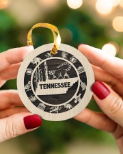 Tennessee Map And Symbols Circle ornament - single (wood) aos-circle-ornament-single-wood-lifestyles-08