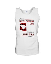 SOUTH CAROLINA GIRL LIVING IN ARIZONA WORLD Unisex Tank thumbnail