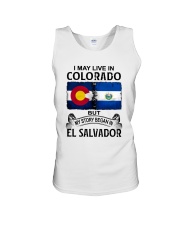 LIVE IN COLORDAO BEGAN IN EL SALVADOR Unisex Tank tile