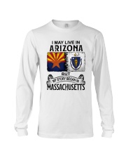 LIVE IN ARIZONA BEGAN IN MASSACHUSETTS Long Sleeve Tee tile