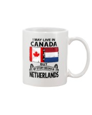 LIVE IN CANADA BEGAN IN NETHERLANDS ROOT WOMEN Mug thumbnail